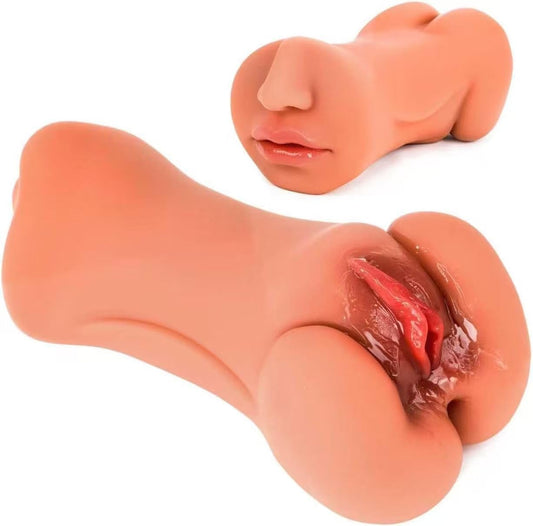 Pocket Pussycats for Men 2 in 1 Male Masterburbatar Hands Free Realistic